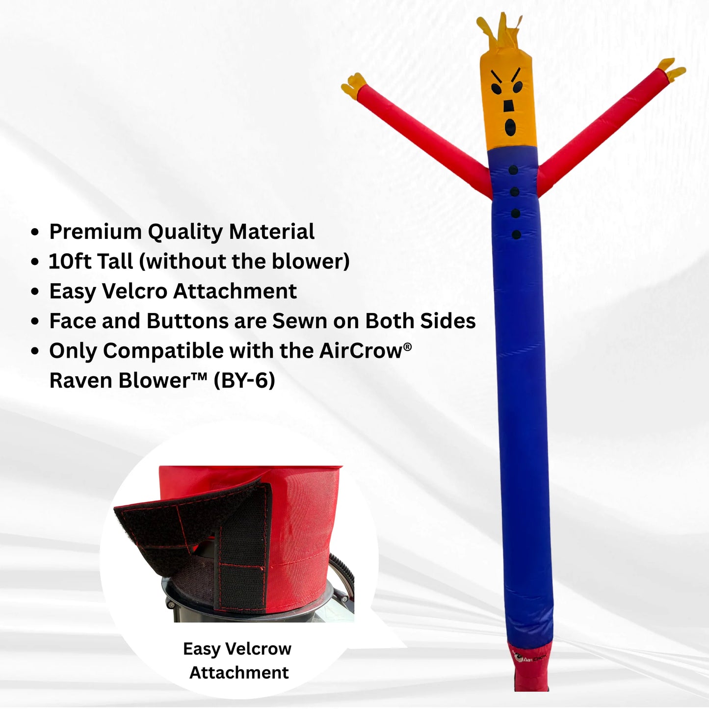 10 ft Frown Face Electric Inflatable Scarecrow