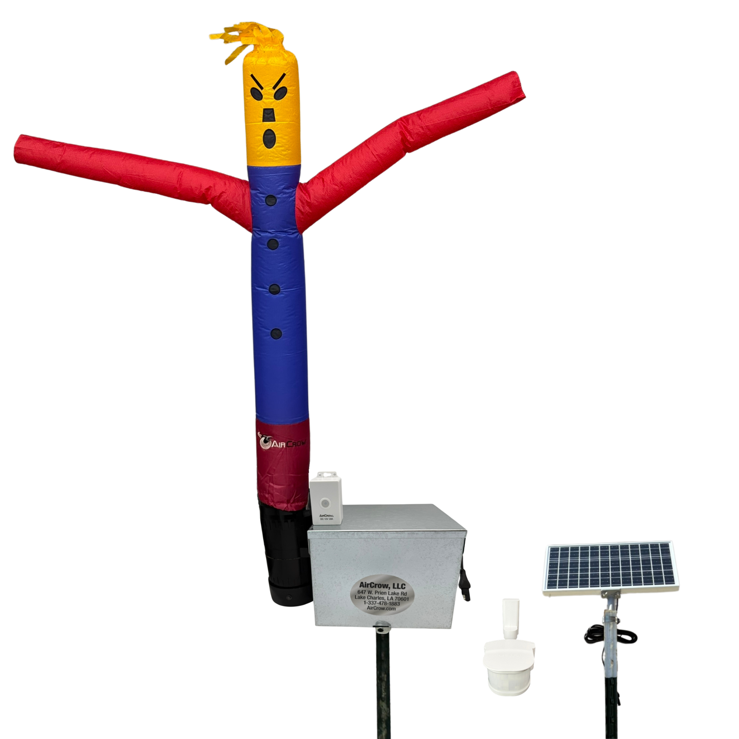 Battery Powered Inflatable Scarecrow (Wireless Motion Sensor) Bundle