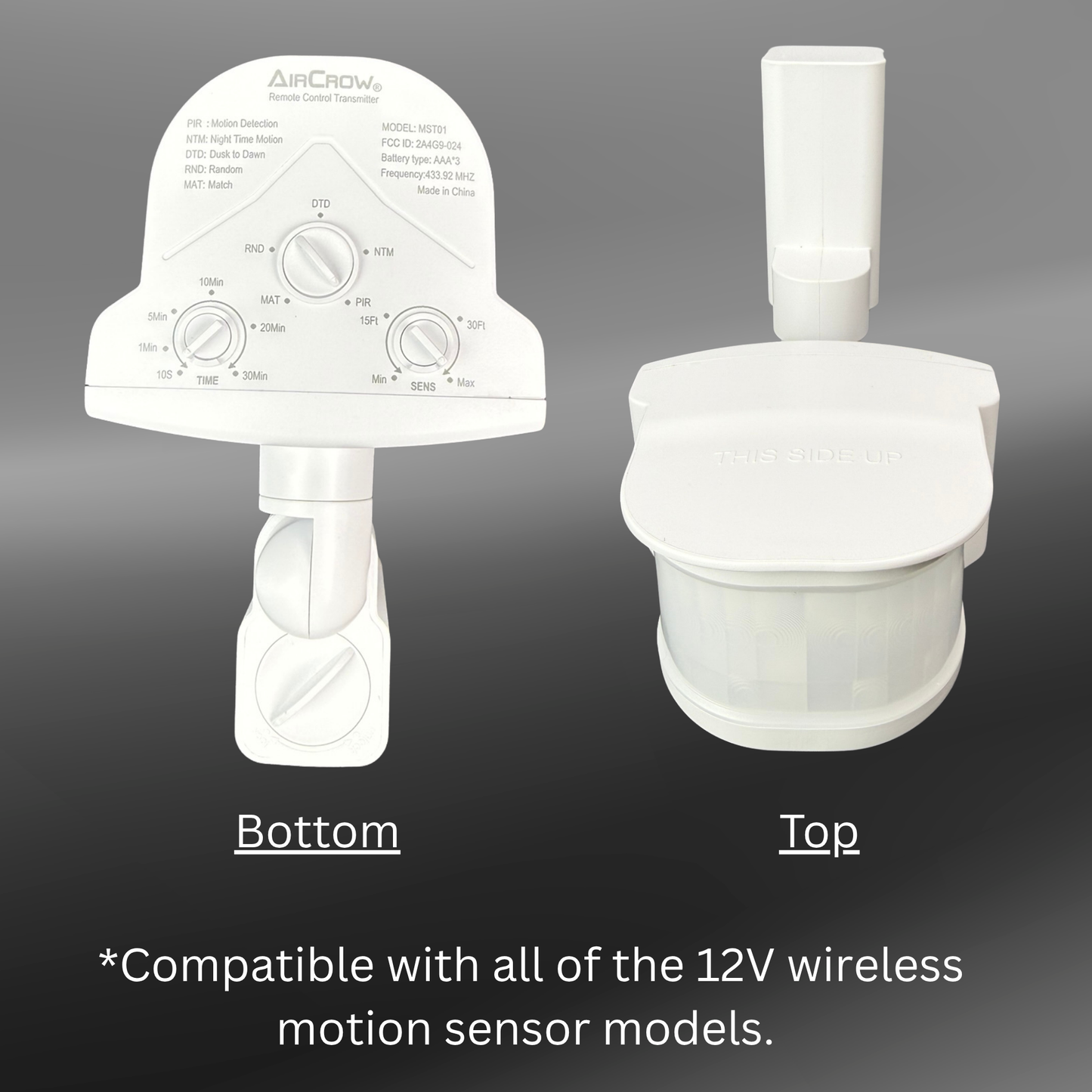 240° Wireless Motion Sensor Head Only (12V Unit's only)