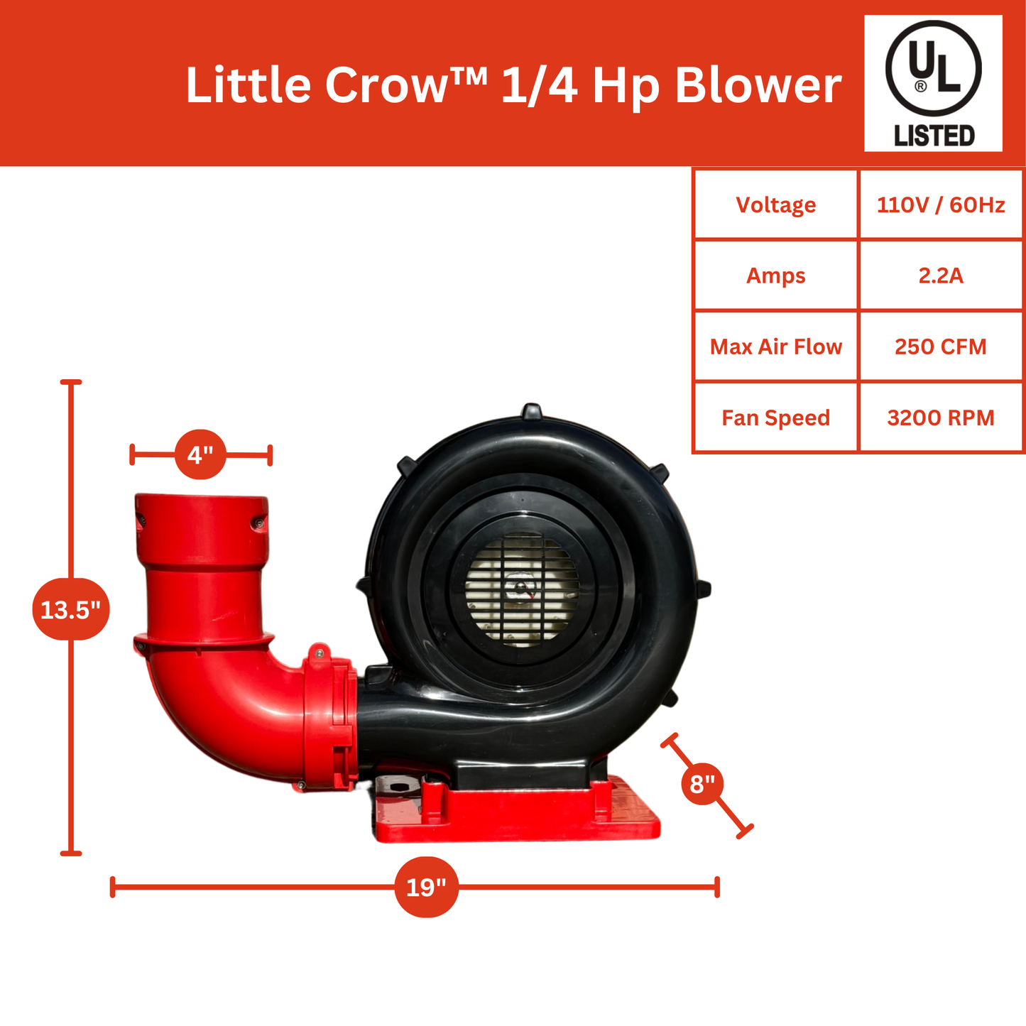 3.5 ft HalfCrow™ Electric Inflatable Scarecrow
