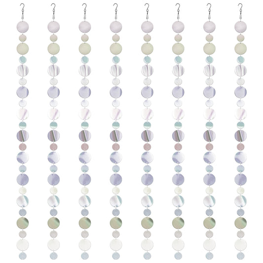 Iridescent Streamer Bird Disc Reflectors 8-Pack
