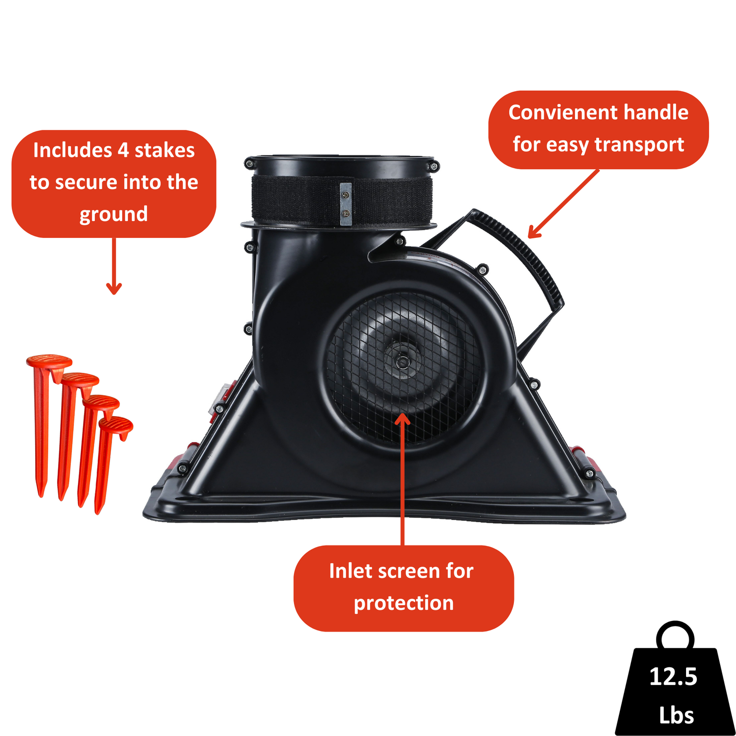 10 ft Clown Electric Inflatable Scarecrow