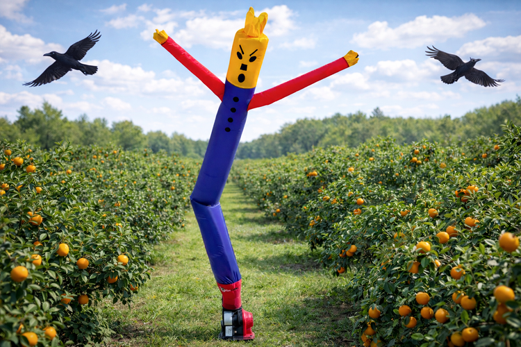 Bird & Deer Deterrent for Gardens | Scare Dancer® Inflatable Scarecrow ...