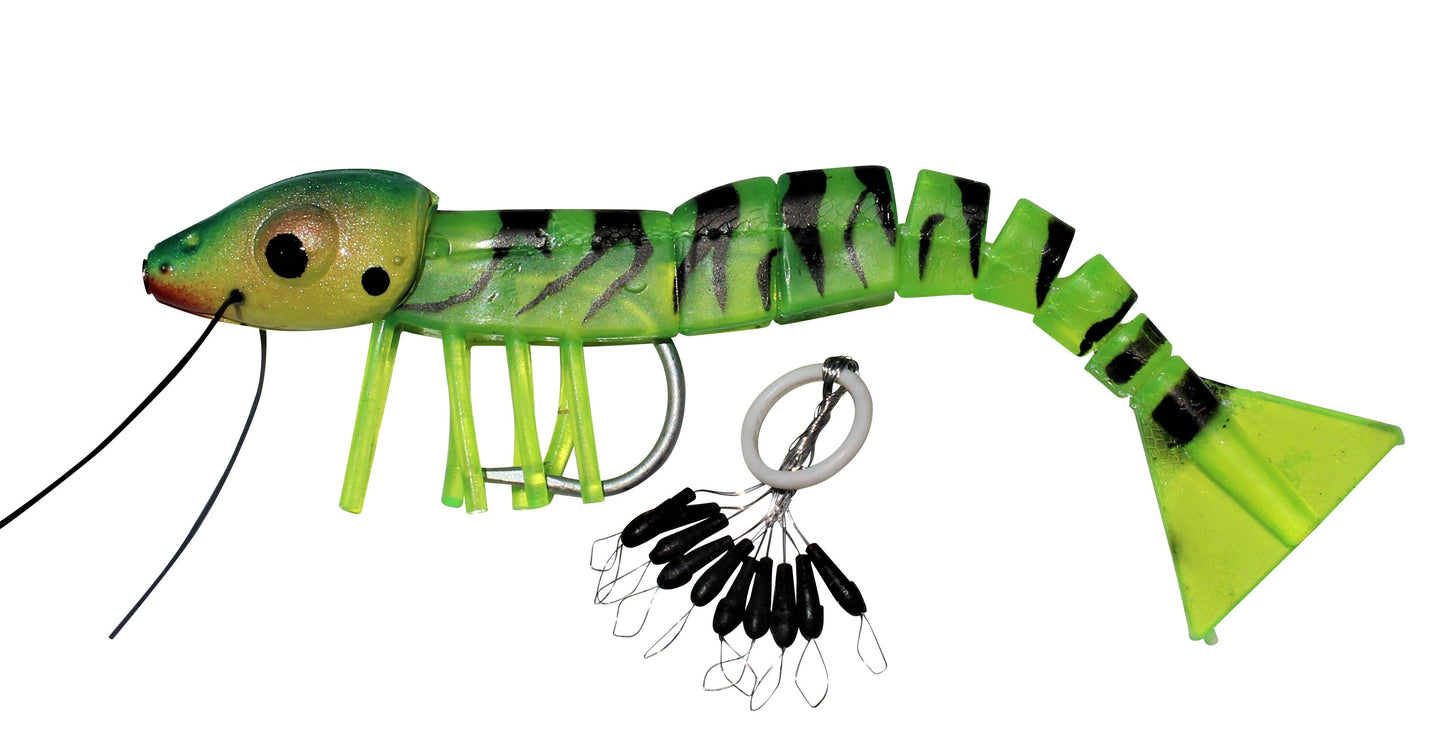 Floating shrimp lure for trout topwater fishing