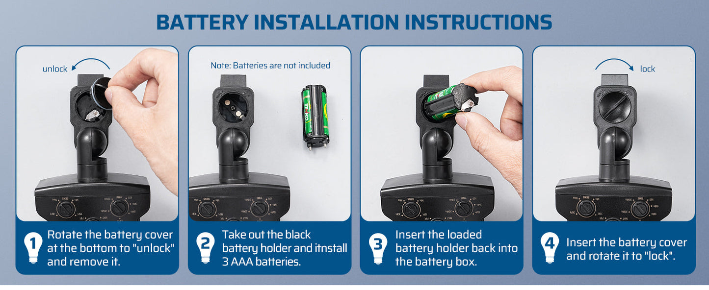 240° Wireless Motion Sensor Head Only WITHOUT 110V Receiver
