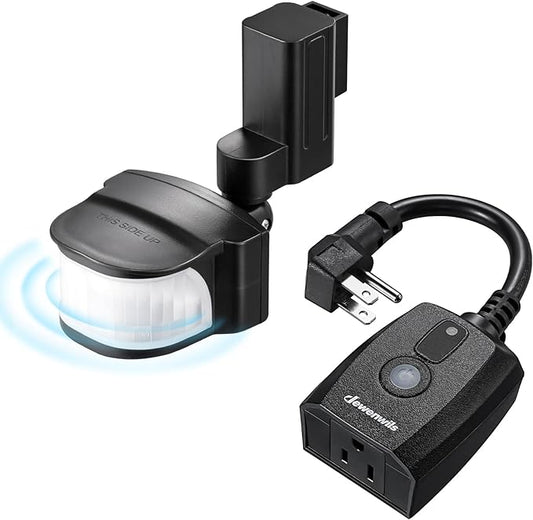 240° Wireless Motion Sensor with 110V Receiver