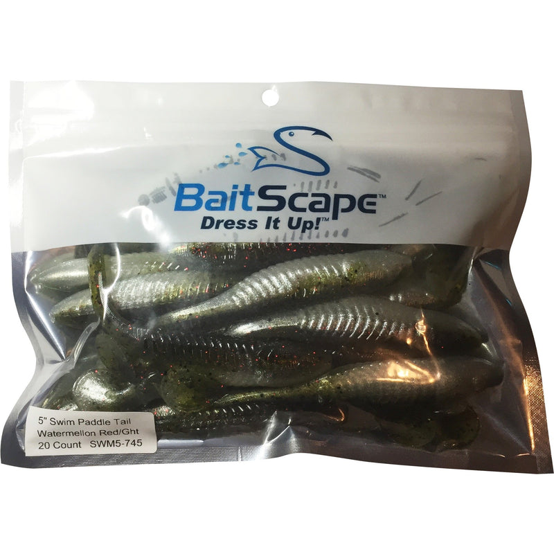 5" Swim Paddle Tail™ Soft Lure (20 Count)